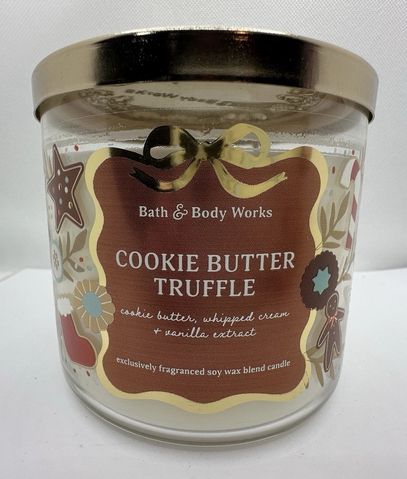 Bath & Body Works饼干黄油松露3芯14.5盎司蜡烛 — 第 1/1 张图片