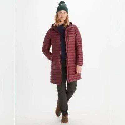 Marmot NWT Echo Featherless Long Jacket women’s Coat hood M  SP 250$ - Image 1 of 4