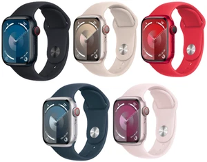 Apple Watch Series 9 41mm (GPS + komórka) Aluminiowa obudowa - bardzo dobra - Zdjęcie 1 z 26