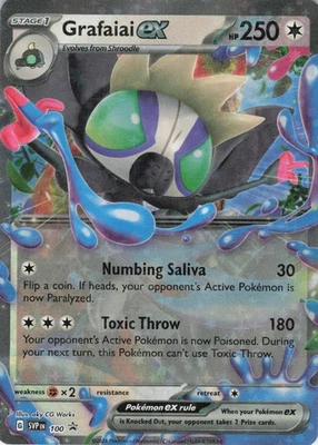 Grafaiai ex 100 Double Rare Holo SV: Scarlet & Violet Promo Cards NM Pokémon - Image 1 of 2