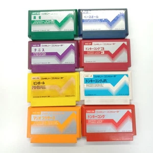 NINTENDO Famicom FC Konvolut 8 Spiele aus den frühen Tagen des Famicom getestet - Bild 1 von 2