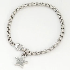 Gucci Stern Armband 7,5" Silber 925 echt mit Tasche #6279 - Bild 1 von 7