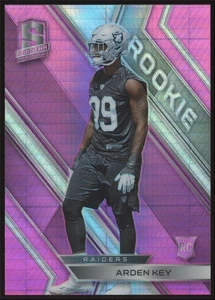 Arden Key Rookie #152 2018 Panini Spectra Neon Pink Oakland Raiders RC /20 - Picture 1 of 3