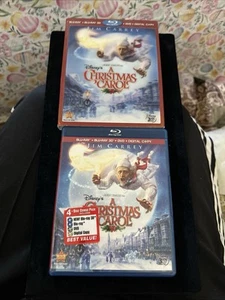 Disney's A Christmas Carol (Blu-ray 3D/2D/DVD, 2010) With Lenticular Slipcover - Picture 1 of 7
