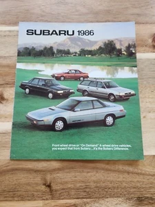 1986 Subaru 28-page BIG Sales Brochure Catalog - XT Turbo RX Loyale Sedan - Picture 1 of 4