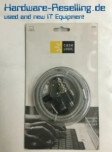 Case Logic CLSL2 Cable Lock / Cadenas/Câble de Sécurité PC Portable 2m Ovp Neuf - Afbeelding 1 van 1