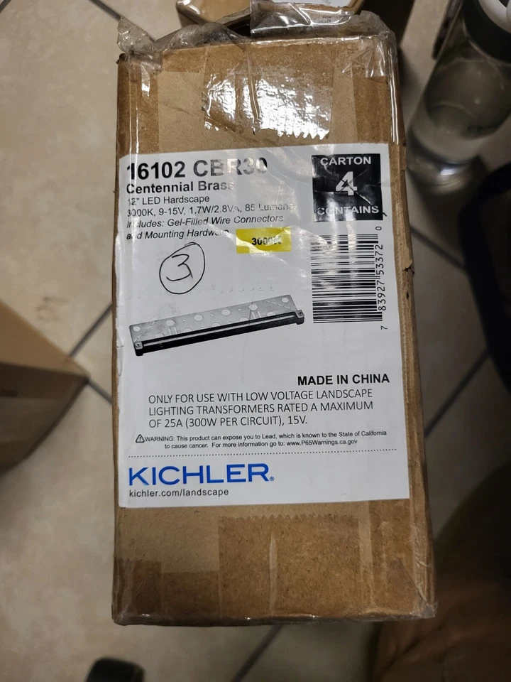 LED Hardscape 3000K de 12 pulgadas - latón centenario Foto 1 de 1