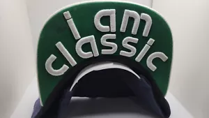 Reebok Branded Navy and White "I Am Classic" On The underbrim Snapback Cap Hat - Picture 1 of 3