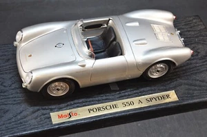 MAISTO 1/18 PORSCHE 550 A SPYDER GRIS EDICIÓN ESPECIAL COLECCIÓN DIE CAST - Imagen 1 de 8