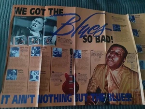 "Living The Blues" Time/Life promotional poster 1996 (Size 2ft×17") Fair/Gd Cdtn - Bild 1 von 9
