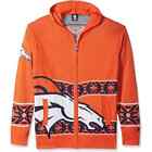 NEW FOCO NFL Full Zip Hooded Sweater - Denver Broncos Medium MM2