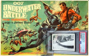 James Bond Thunderball 1966 Somportex THE FROGMEN IN. 1/4 #39 MINT 9 - garno PSA - Picture 1 of 6