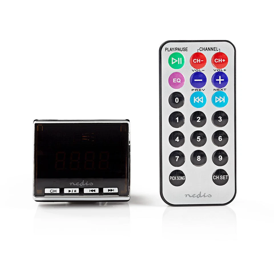 KFZ MP3 USB FM Transmitter Adapter SD 3,5 mm Klinke für Autoradio 12V - Bild 1 von 3