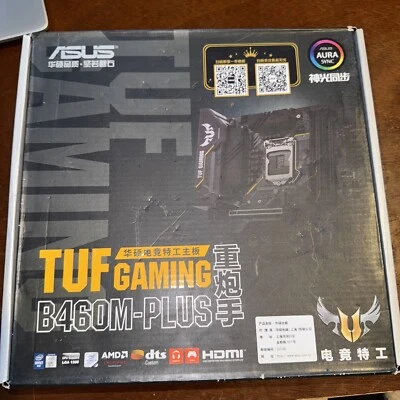 华硕 TUF 游戏 B460M-PLUS LGA 1200 英特尔 DDR4 第 10 代 B460 主板 — 第 1/4 张图片