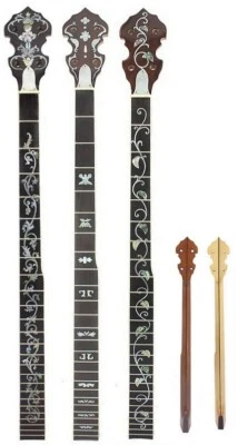 5 String Banjo Long Neck 25 frets Maple wood inlaid  LEFT Hand LBNL06 - Image 1 of 3