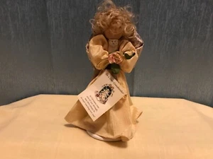 Marycana Clothespin Doll Figurine Grandmother Wooden Dowel on Stand - Picture 1 of 6