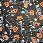 2 serviettes individuelles en papier cocktail découpage-2096 squelettes d'Halloween dansants