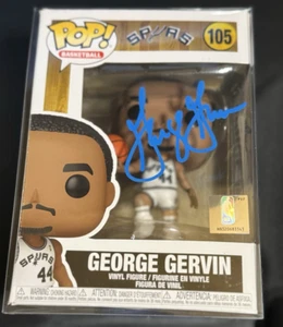 George Gervin Signed Funko Pop PSA/DNA San Antonio Spurs Blue Autographed - Picture 1 of 5