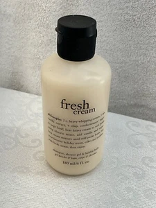 Philosophy Fresh Cream Shampoo/Shower Gel & Bubble Bath 6 Oz Hydrating Cleanser - Picture 1 of 3