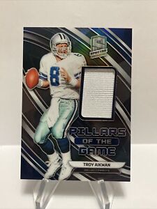 2019 Spectra Troy Aikman Pillars Of The Game Jersey #14/199!!!🔥🔥🔥