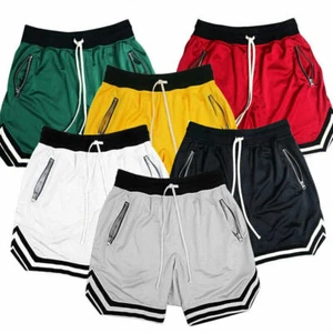 Basketball Shorts With Pockets Mens Sweatpants Casual Training Breathable Runnin - Picture 1 of 19