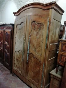antico armadio Luigi XV primo 800 in ciliegio massello francese - Foto 1 di 8