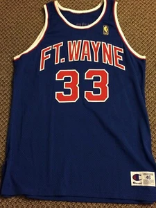 1996-1997 Grant Hill Ft. Wayne Pistons 50th Anniversary pro cut jersey,sz 46 + 2 - Picture 1 of 2