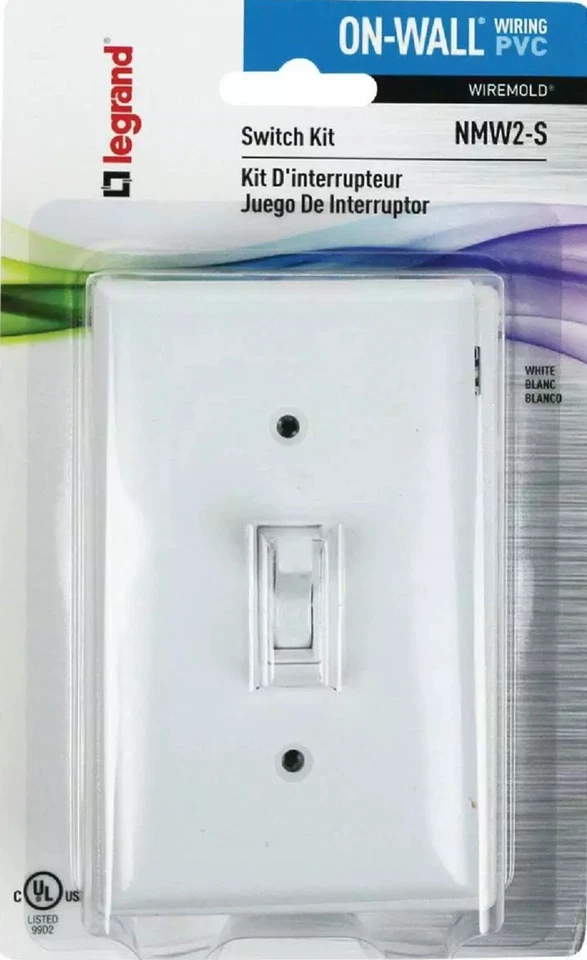 Wiremold On-Wall White PVC 1 In. Switch Kit NMW2-S  - 1 Each - Image 1 of 1
