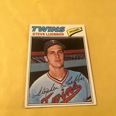 1977 Topps Steve Luebber Minnesota Twins 457 Ex Free Shipping  - Image 1 of 2