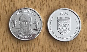 SAINSBURYS 2004 ENGLAND SQUAD COIN - PAUL SCHOLES - MINT CONDITION - Picture 1 of 2