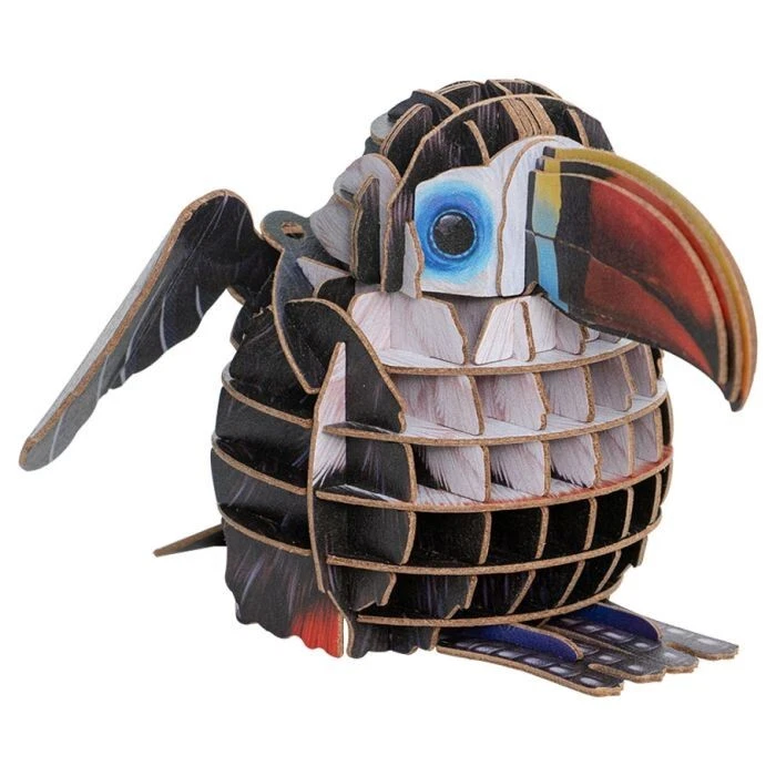 MakeBug D0007 Voices of Nature Red-Billed Toucan 3D Kraft Paper Puzzle - Image 1 of 1
