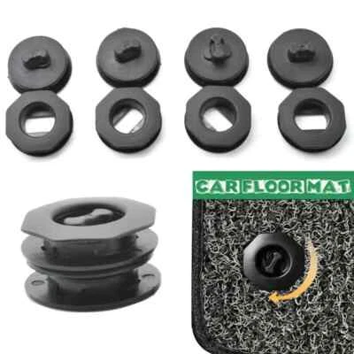 4X Car Floor Mat Clips Carpet Fixing Retainer Universal Grips Clamps Holders - Image 1 of 4