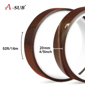 20mm x 32m 105FT Heat Resistant Tapes Kapton High Temperature Heat Transfer Tape - Picture 1 of 11