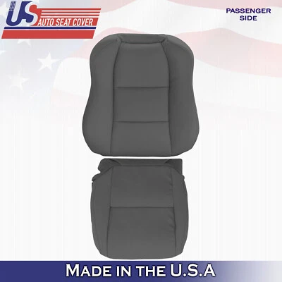 2004 Fits Acura TL Passenger Top & Bottom Perforated Leather Seat Covers Gray - Image 1 of 4