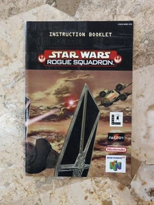 *NICE Manual Instruction Book STAR WARS ROGUE SQUADRON✨Nintendo 64 N64➡️BUY2GET1 - Picture 1 of 4