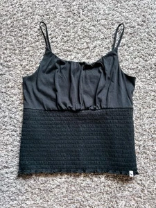 Abercrombie Kids Girls Spaghetti Strap Cami Tank Top Navy Blue Size 15/16 - Picture 1 of 4