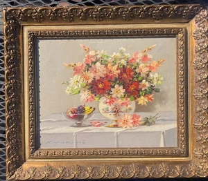 QUADRO OLIO KURT VUKOVIC AUSTRIACO ELENCATO (1897-) natura morta - Foto 1 di 4