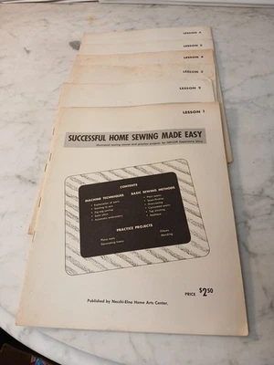Raro 1958 Exitoso Hogar Costura Hecho Fácil Curso Necchi Supernova Ultra Lección Foto 1 de 4
