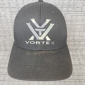 VORTEX Logo Meshes Snap Back Baseball Cap Black Hat One Size Fits Most - Picture 1 of 19