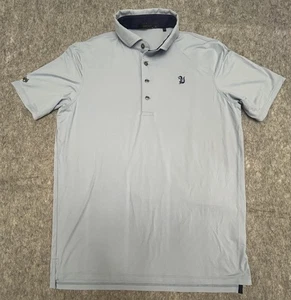 Greyson Men’s Performance Golf Polo Everglades Club Logo Large Blue  - Picture 1 of 6