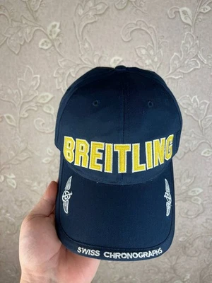 Breitling Hat Cap Adjustable Swiss Chronographs 1 Size Fits All Blue White Gold - Image 1 of 4