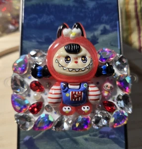 AUTHENTIC! PopMart Labubu Multi Colored Cell Phone Back Clip Carrier/Stand  #2 - Picture 1 of 2