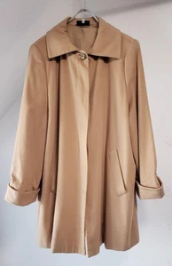Loro Piana 100% cashmere long coat camel size 48 Front button women's U5820 - Picture 1 of 9