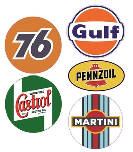 5x Rally Aufkleber Castrol Martini Oldschool 76 Oldtimer Youngtimer Kult V8 886 - Bild 1 von 1