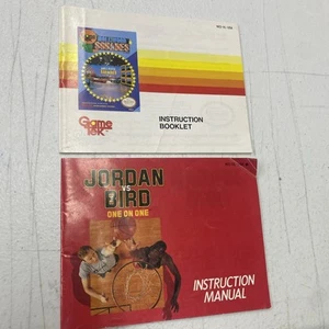Jordan vs Bird One on One & Hollywood Square NES Instruction Manual ONLY - Picture 1 of 2