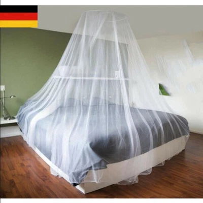 XXL Doppelbett Moskitonetz Fliegengitter Fliegennetz Mückennetz Betthimmel DE - Bild 1 von 4
