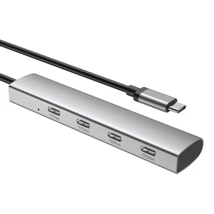 4 Port USB-C 3.2 (Gen 2) 10Gbps Hub  Silver (Type C to 4 x Type C) - Picture 1 of 2