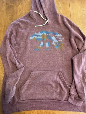 Sudadera con capucha Lake Placid New York; talla grande Foto 1 de 2