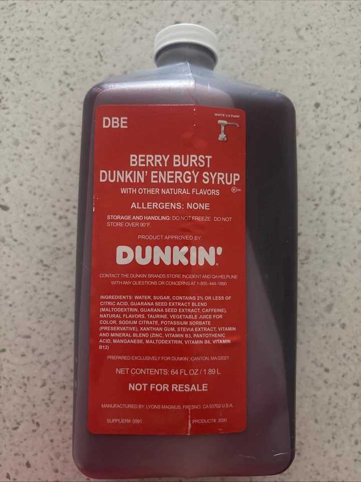 Dunkin’ Berry Burst Syrup 64oz With Pump - Image 1 of 1