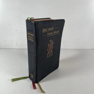 1957 VTG Book Saint Joseph Daily Missal Catholic Bible Confraternity Version  - Imagen 1 de 3